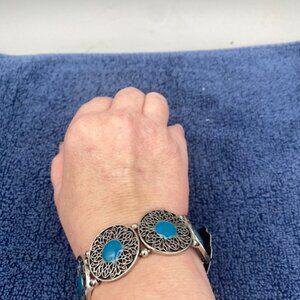 Paparazzi Painted Gardens Blue Bracelet